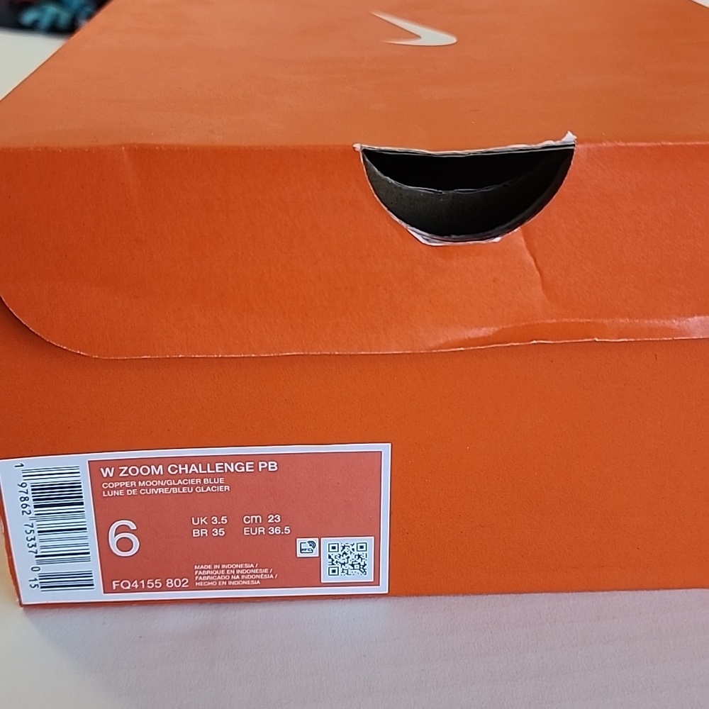 Nike Women's Zoom Challenge Pickleball Shoes, Copper Moon/Glacier Blue Size 6 - Picture 13 of 13